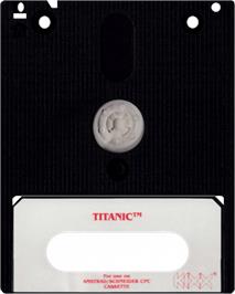 Cartridge artwork for Titanic on the Amstrad CPC.