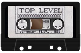 Cartridge artwork for Top Level on the Amstrad CPC.