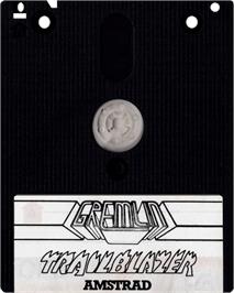 Cartridge artwork for Trailblazer on the Amstrad CPC.