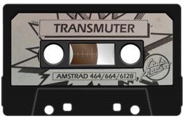 Cartridge artwork for Transmuter on the Amstrad CPC.