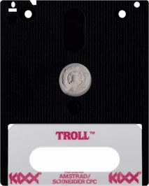 Cartridge artwork for Troll on the Amstrad CPC.