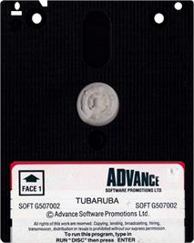 Cartridge artwork for Tubaruba on the Amstrad CPC.