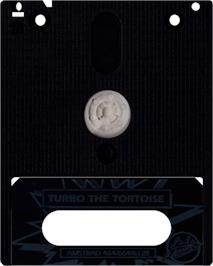 Cartridge artwork for Turbo The Tortoise on the Amstrad CPC.