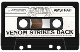 Cartridge artwork for VENOM Strikes Back on the Amstrad CPC.