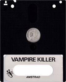 Cartridge artwork for Vampire Killer on the Amstrad CPC.