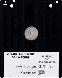 Cartridge artwork for Viaje Al Centro De La Tierra on the Amstrad CPC.