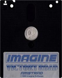 Cartridge artwork for Victory Road on the Amstrad CPC.