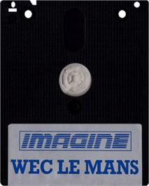 Cartridge artwork for WEC Le Mans 24 on the Amstrad CPC.