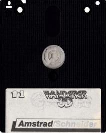 Cartridge artwork for Wanderer 3D on the Amstrad CPC.