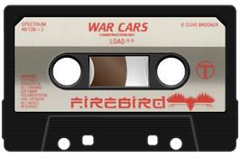Cartridge artwork for War Cars Construction Set on the Amstrad CPC.