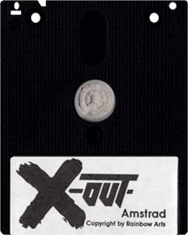 Cartridge artwork for X-Out on the Amstrad CPC.