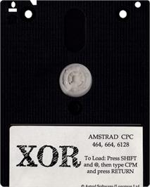 Cartridge artwork for Xor on the Amstrad CPC.