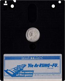 Cartridge artwork for Yie Ar Kung-Fu on the Amstrad CPC.