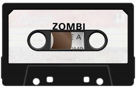 Cartridge artwork for Zombi on the Amstrad CPC.