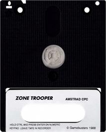 Cartridge artwork for Zone Trooper on the Amstrad CPC.