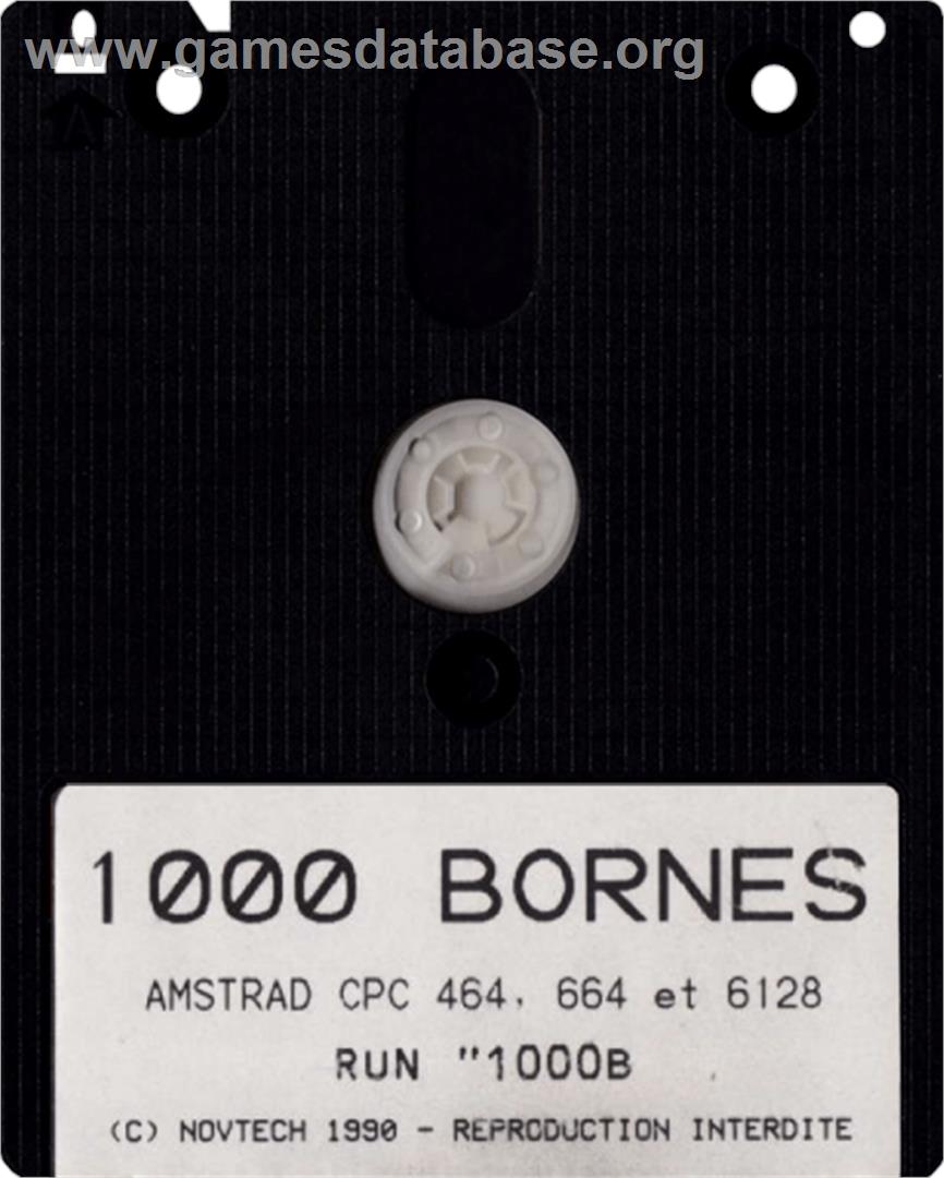 1000 Bornes - Amstrad CPC - Artwork - Cartridge