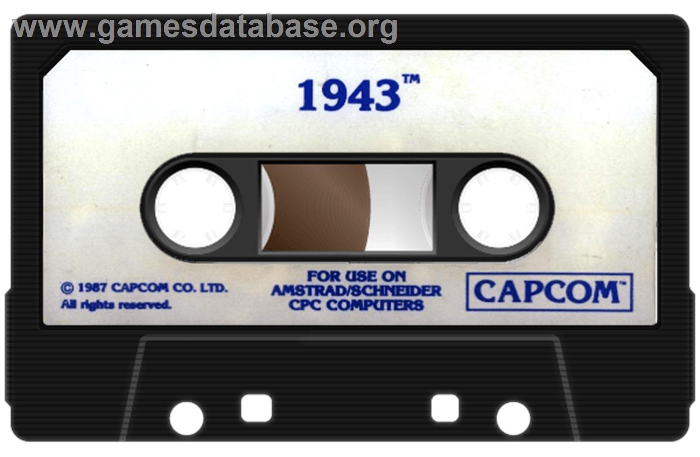 1943: The Battle of Midway - Amstrad CPC - Artwork - Cartridge