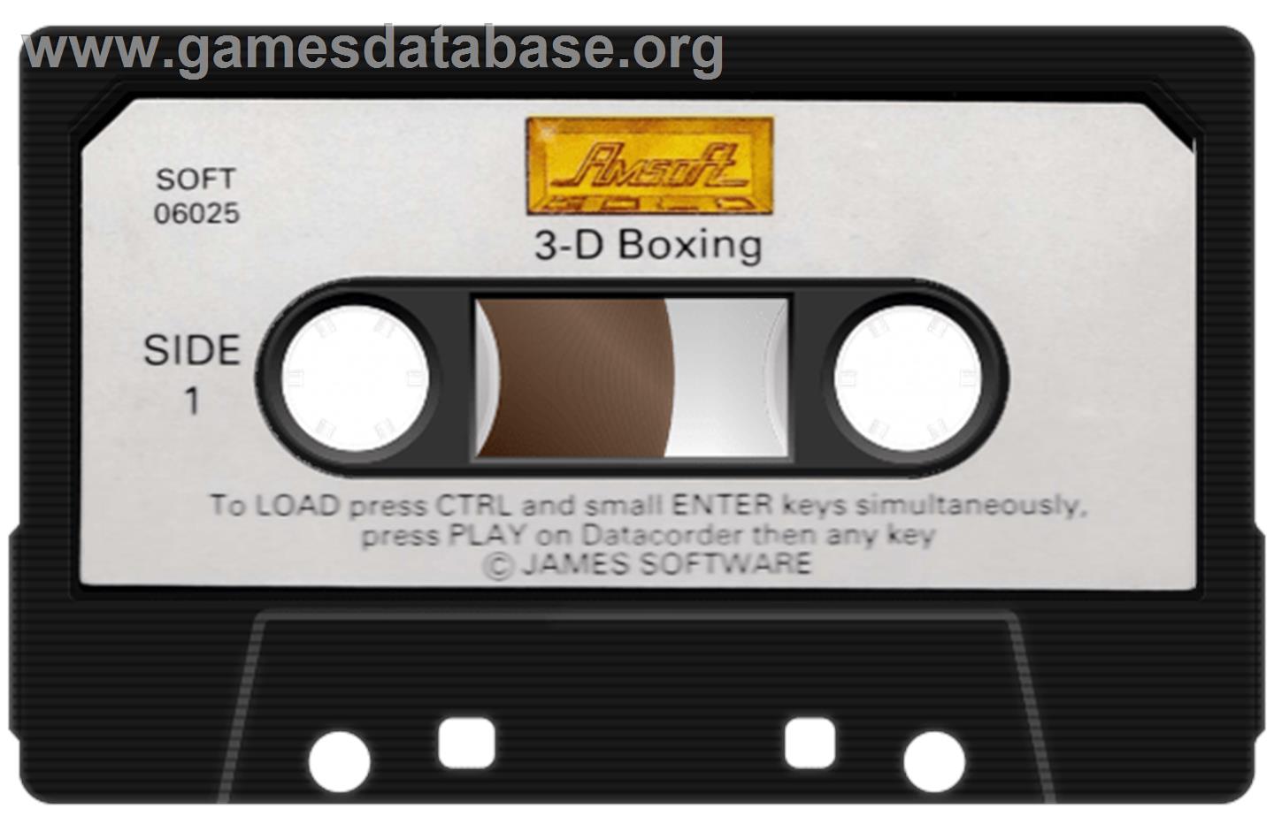 3D Boxing - Amstrad CPC - Artwork - Cartridge