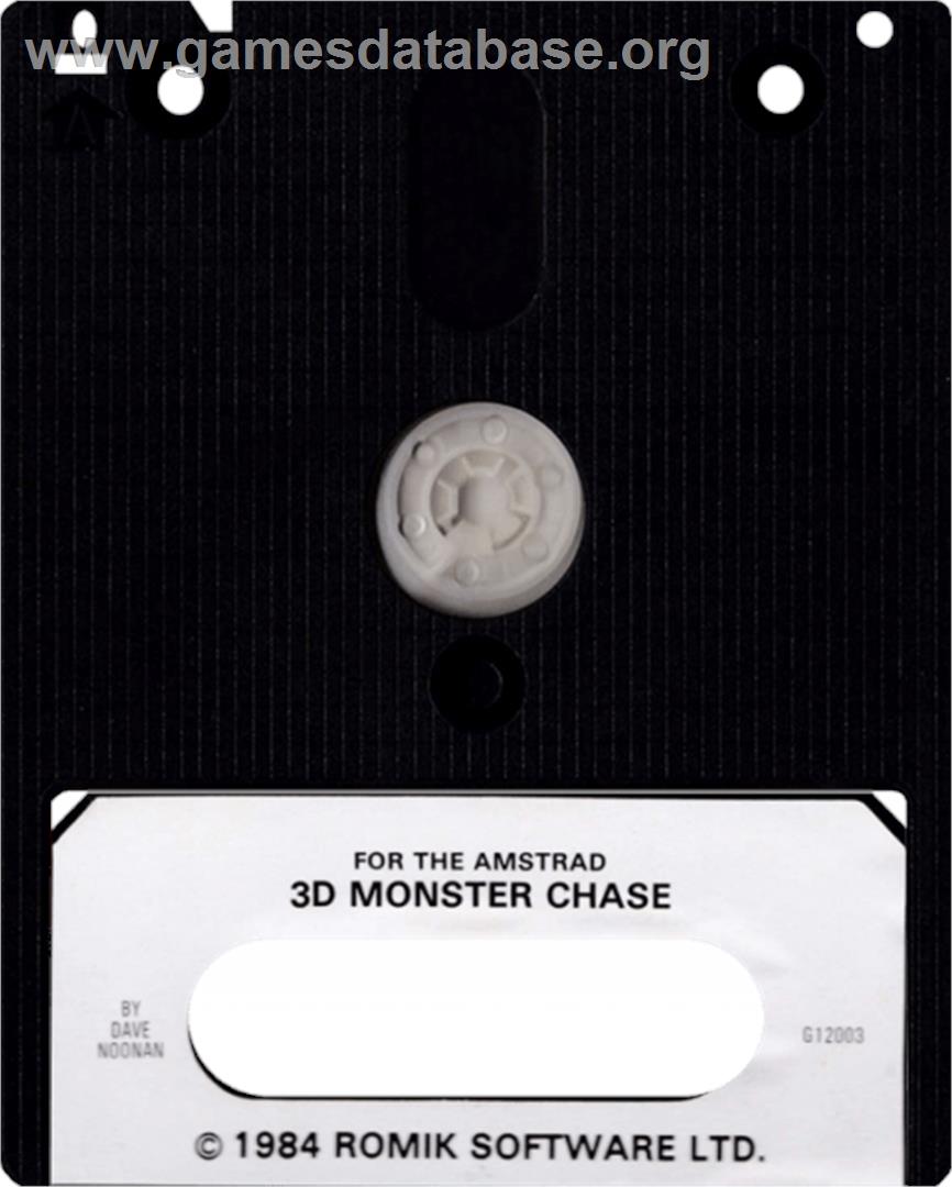 3D Monster Chase - Amstrad CPC - Artwork - Cartridge