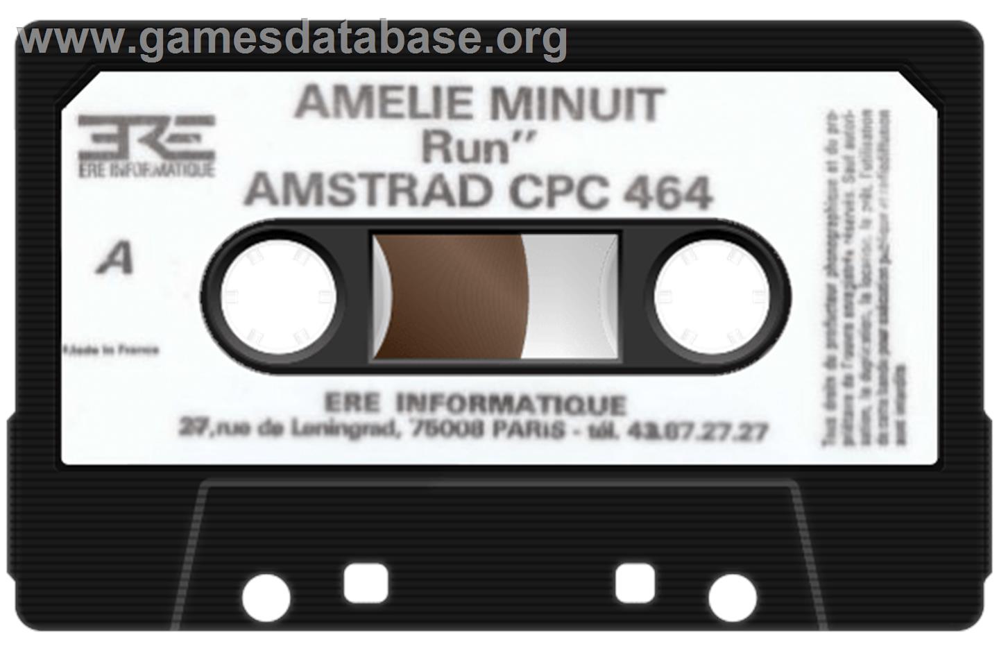 Amelie Minuit - Amstrad CPC - Artwork - Cartridge