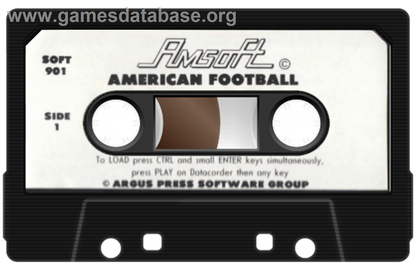 American Football - Amstrad CPC - Artwork - Cartridge