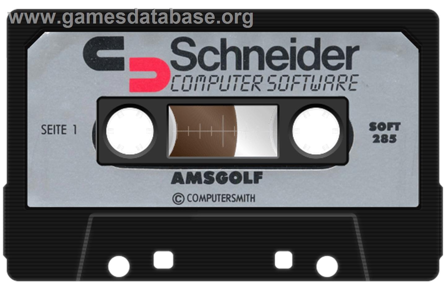 Amsgolf - Amstrad CPC - Artwork - Cartridge