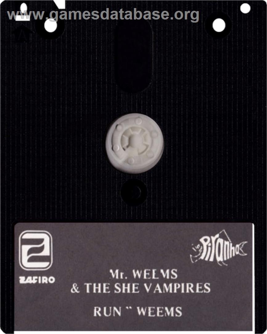 Astonishing Adventures Of Mr. Weems And The She Vampires, The - Amstrad CPC - Artwork - Cartridge