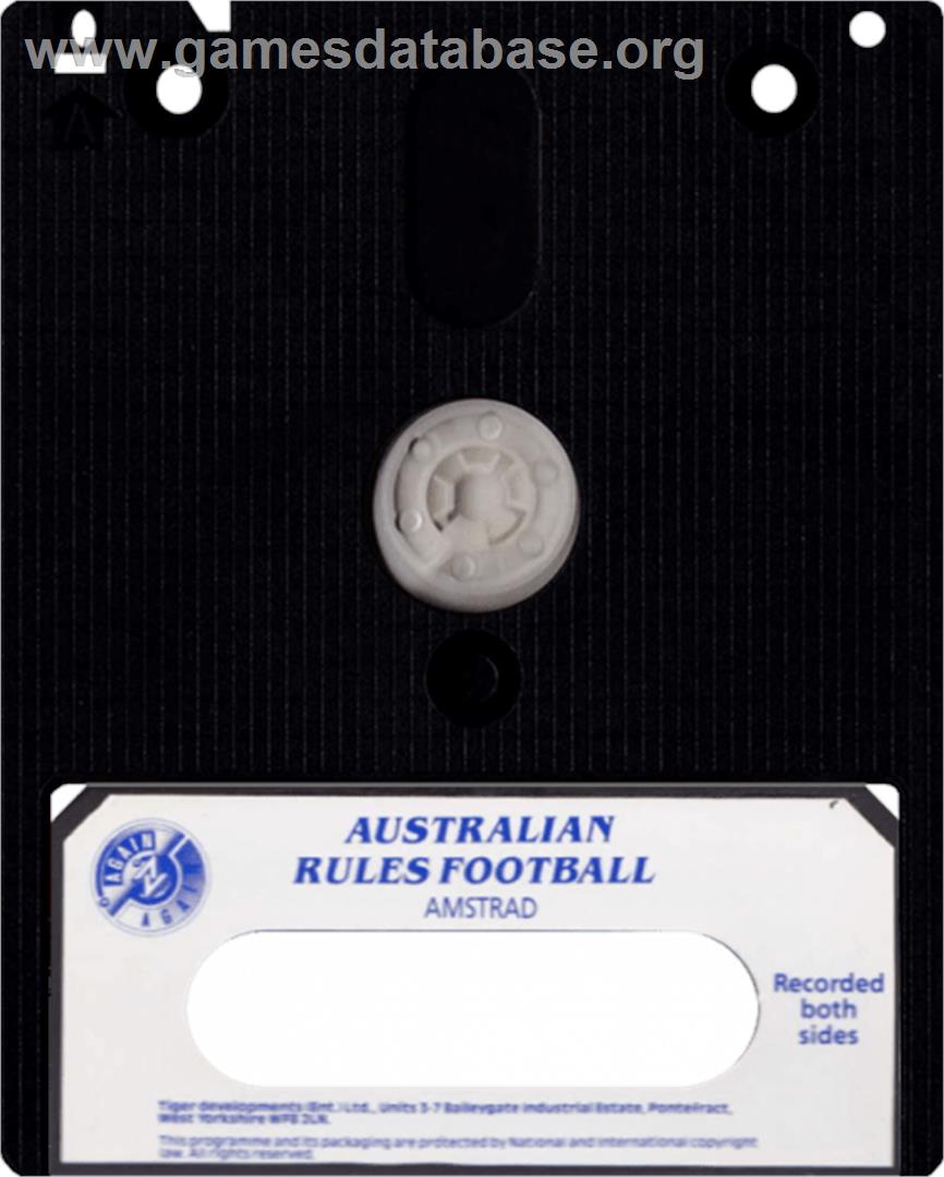 Australian Rules Football - Amstrad CPC - Artwork - Cartridge