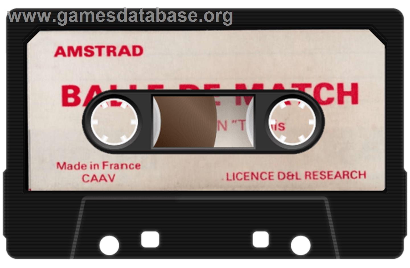 Balle De Match - Amstrad CPC - Artwork - Cartridge