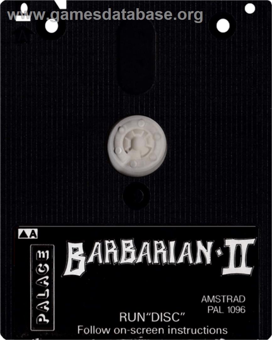 Barbarian 2 - The Dungeon Of Drax - Amstrad CPC - Artwork - Cartridge