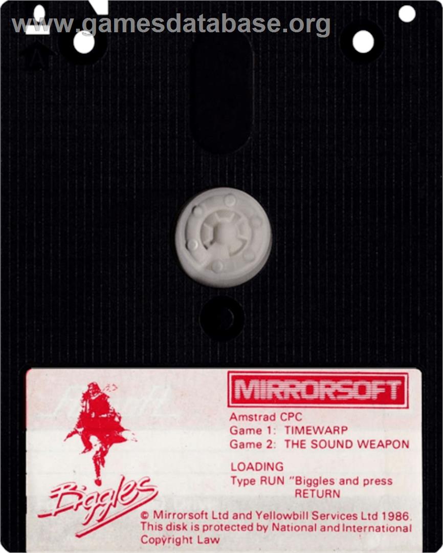 Biggles - Amstrad CPC - Artwork - Cartridge