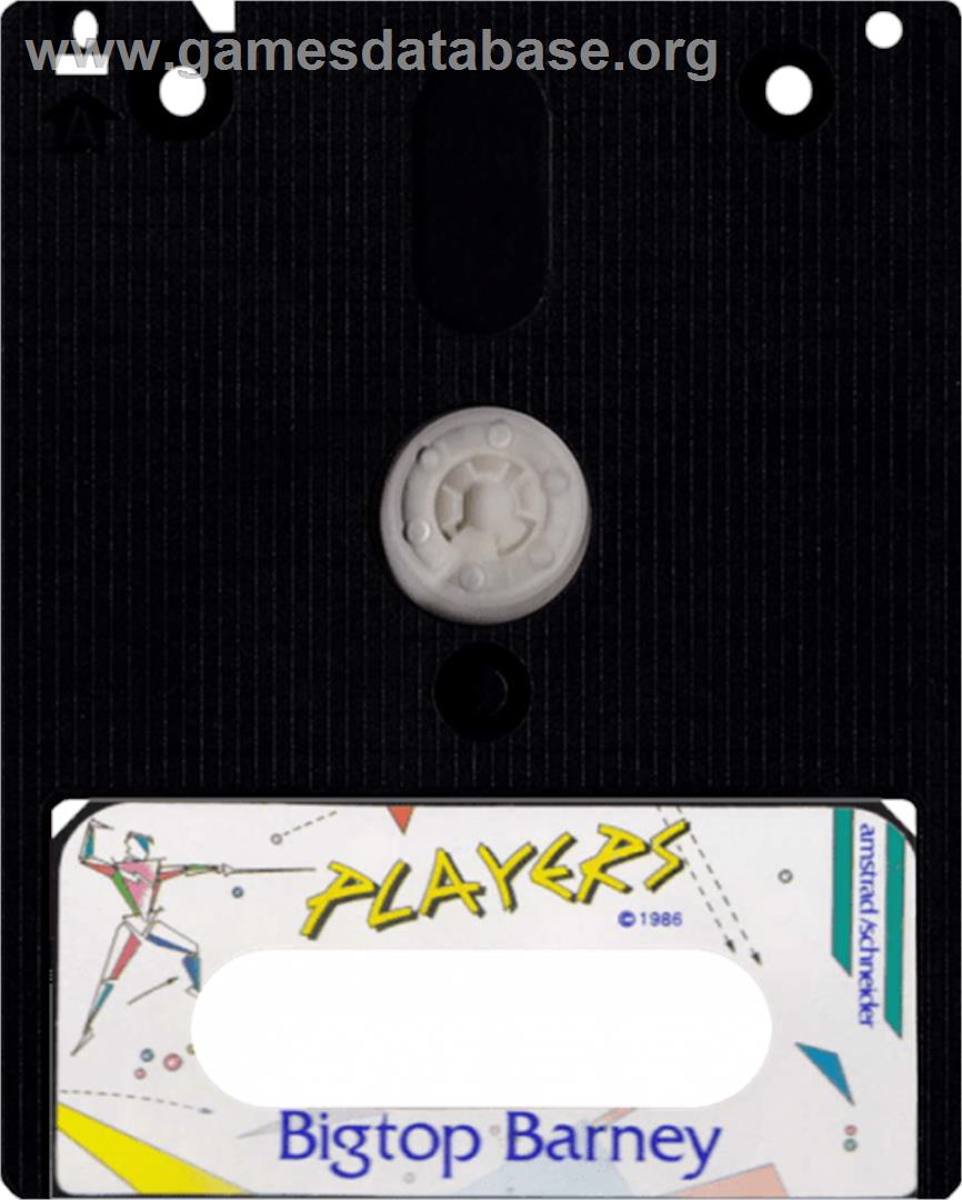 Bigtop Barney - Amstrad CPC - Artwork - Cartridge