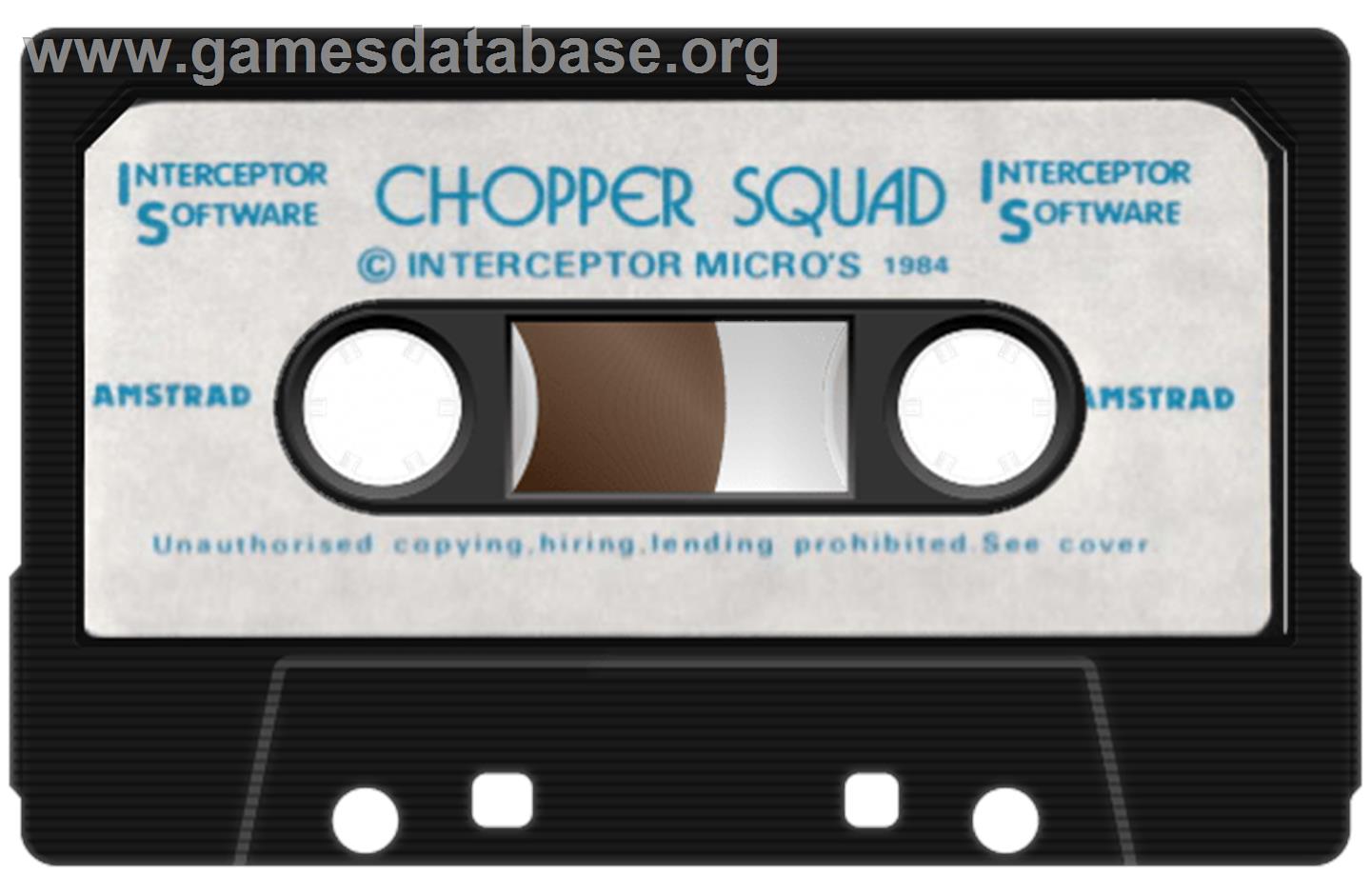 Chopper Squad - Amstrad CPC - Artwork - Cartridge