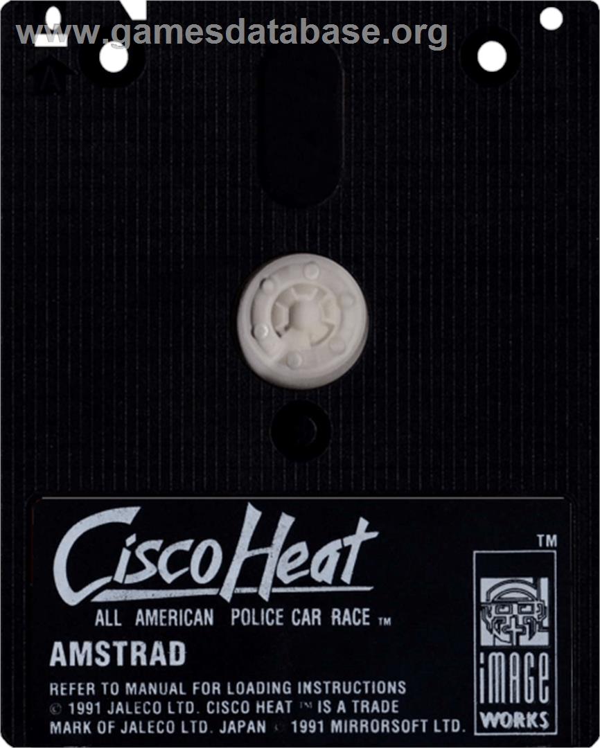 Cisco Heat: All American Police Car Race - Amstrad CPC - Artwork - Cartridge