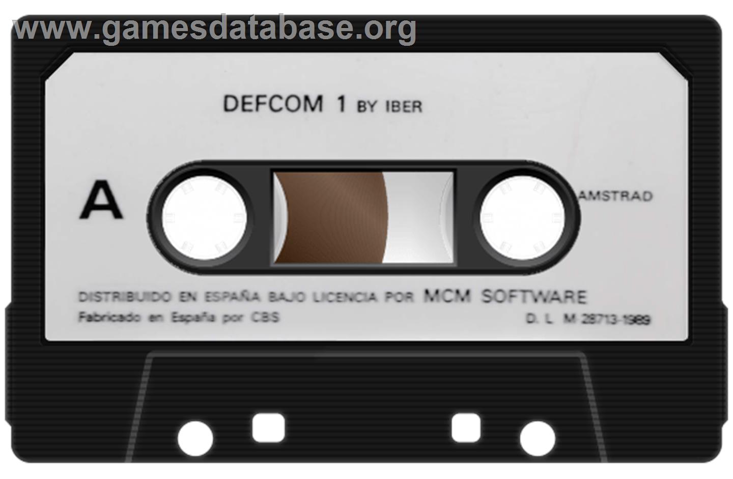 Defcom 1 - Amstrad CPC - Artwork - Cartridge