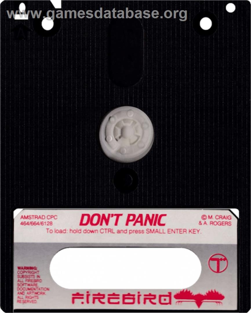 Don't Panic - Amstrad CPC - Artwork - Cartridge