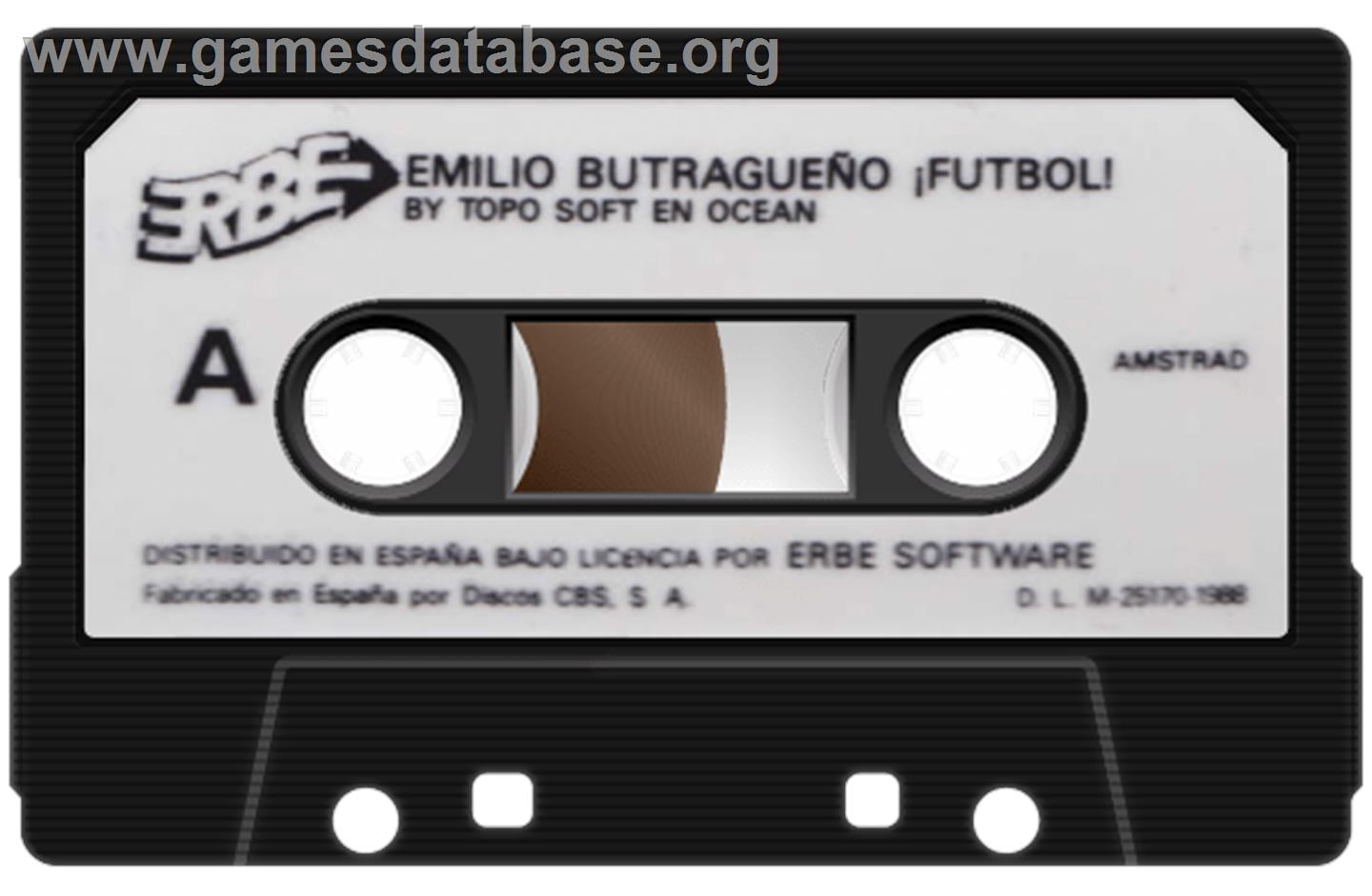 Emilio Butragueño Futbol - Amstrad CPC - Artwork - Cartridge