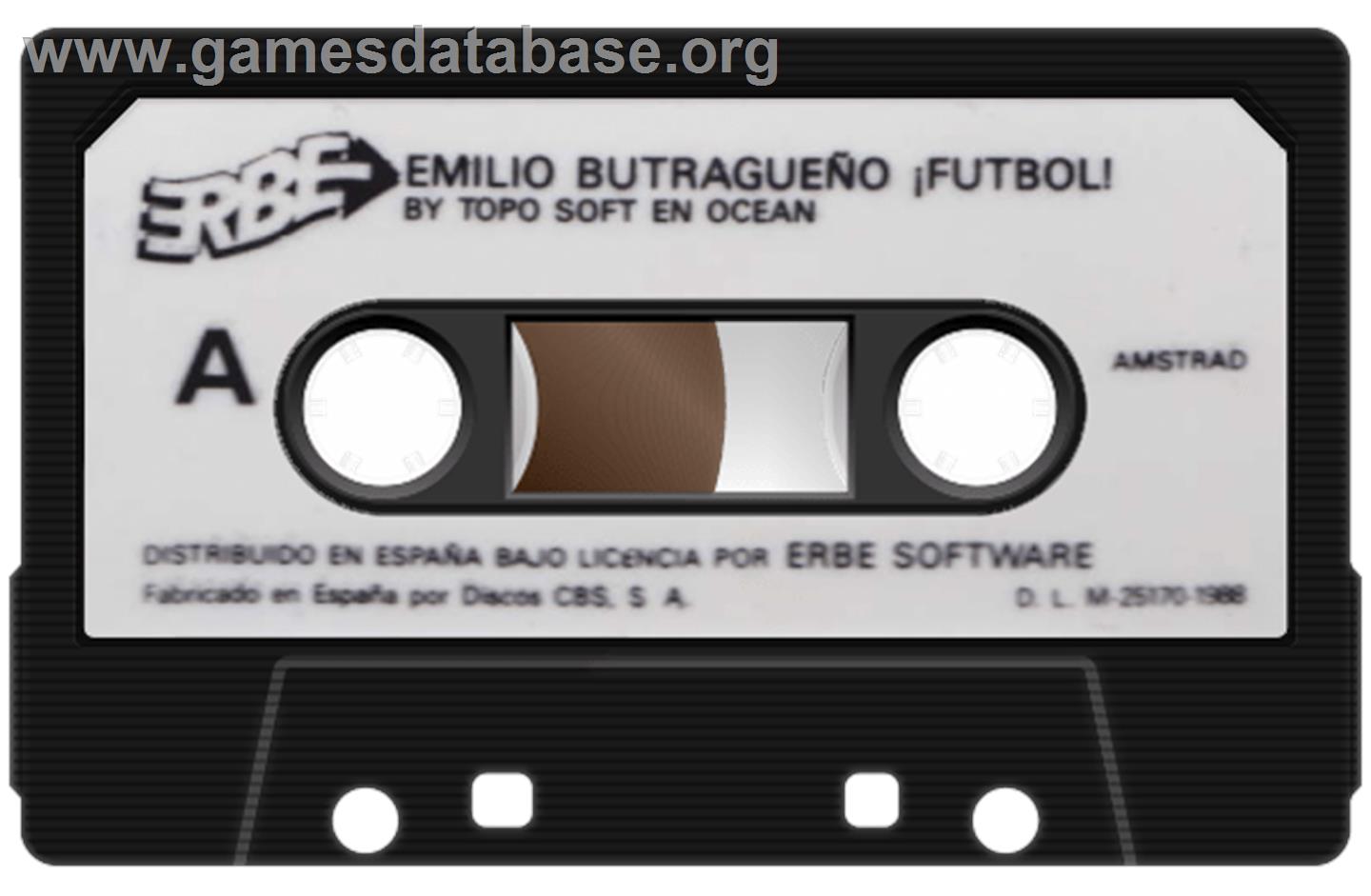Emilio Butragueño Fútbol - Amstrad CPC - Artwork - Cartridge