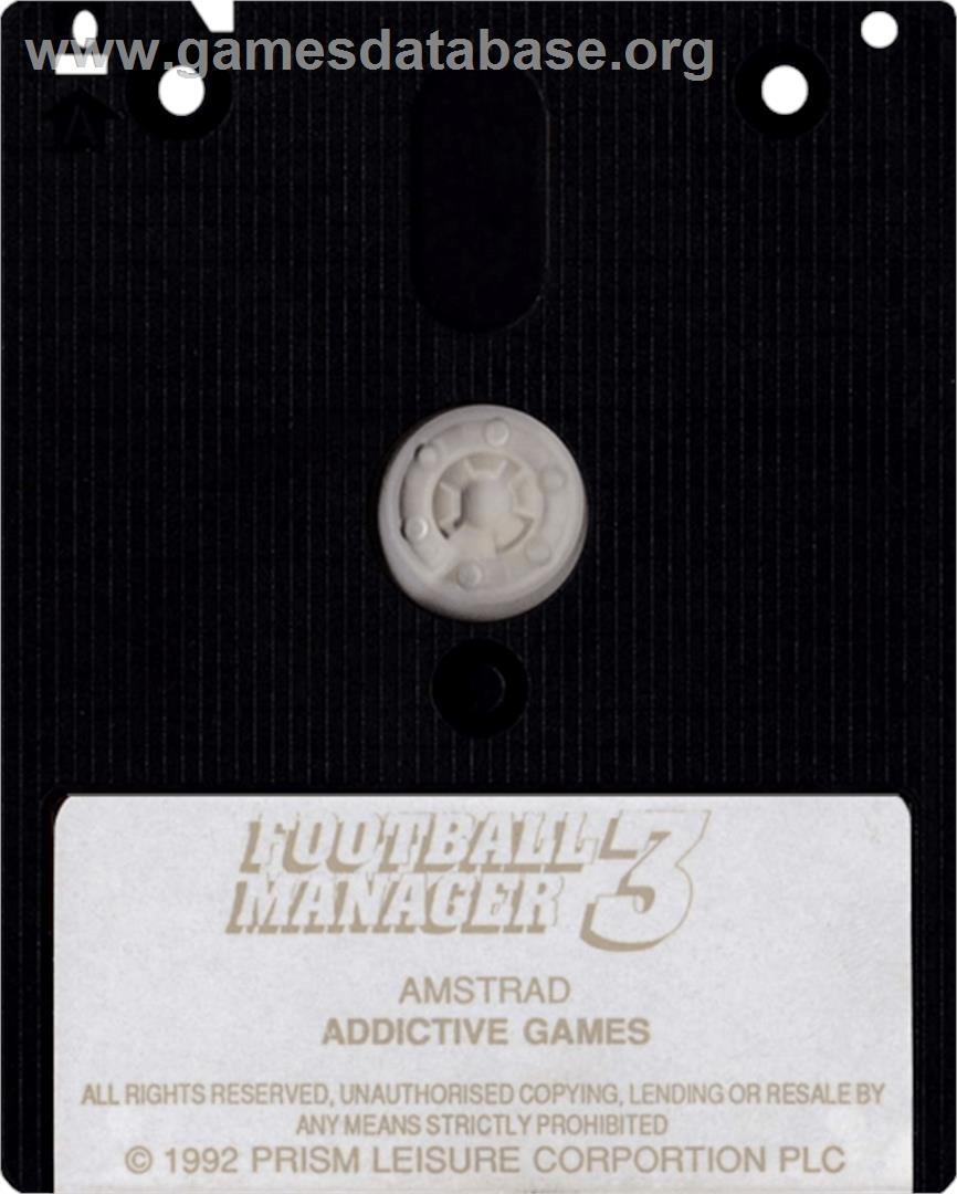 Football Manager 3 - Amstrad CPC - Artwork - Cartridge