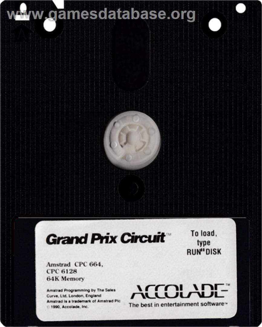 Grand Prix Circuit - Amstrad CPC - Artwork - Cartridge