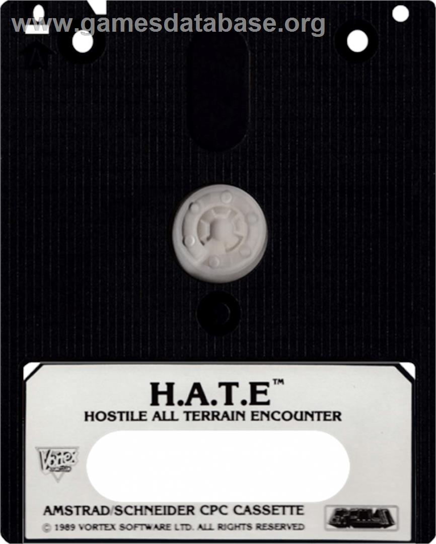 HATE: Hostile All Terrain Encounter - Amstrad CPC - Artwork - Cartridge