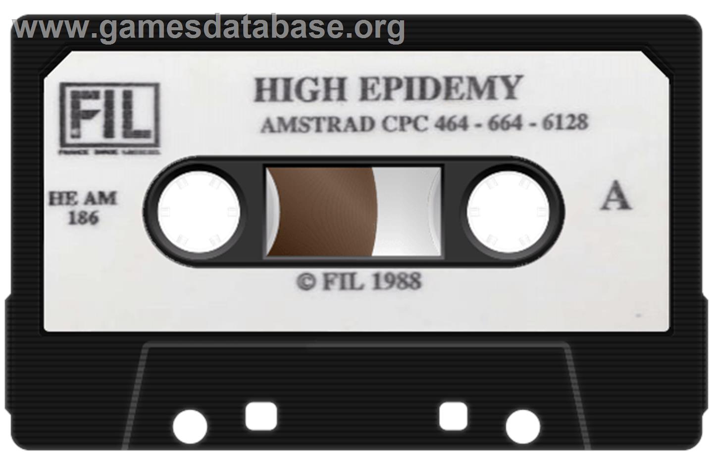 High Epidemy - Amstrad CPC - Artwork - Cartridge