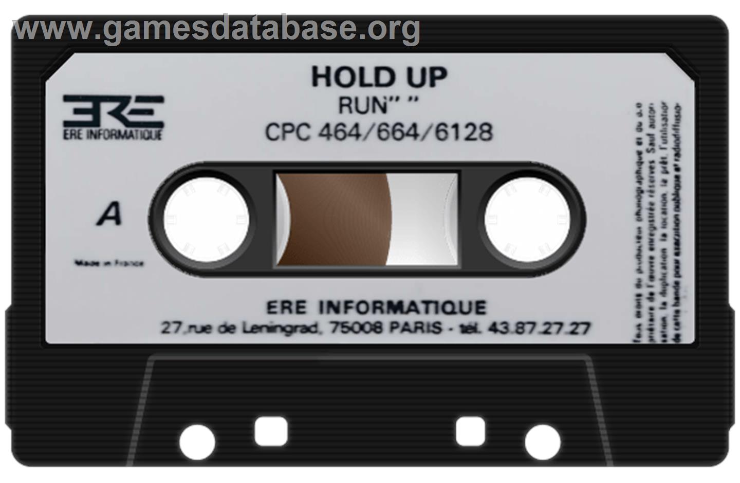 Hold-Up - Amstrad CPC - Artwork - Cartridge