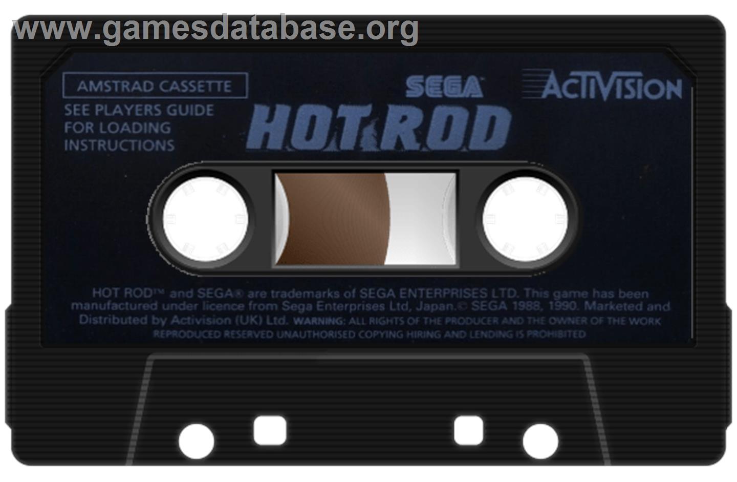 Hot Rod - Amstrad CPC - Artwork - Cartridge