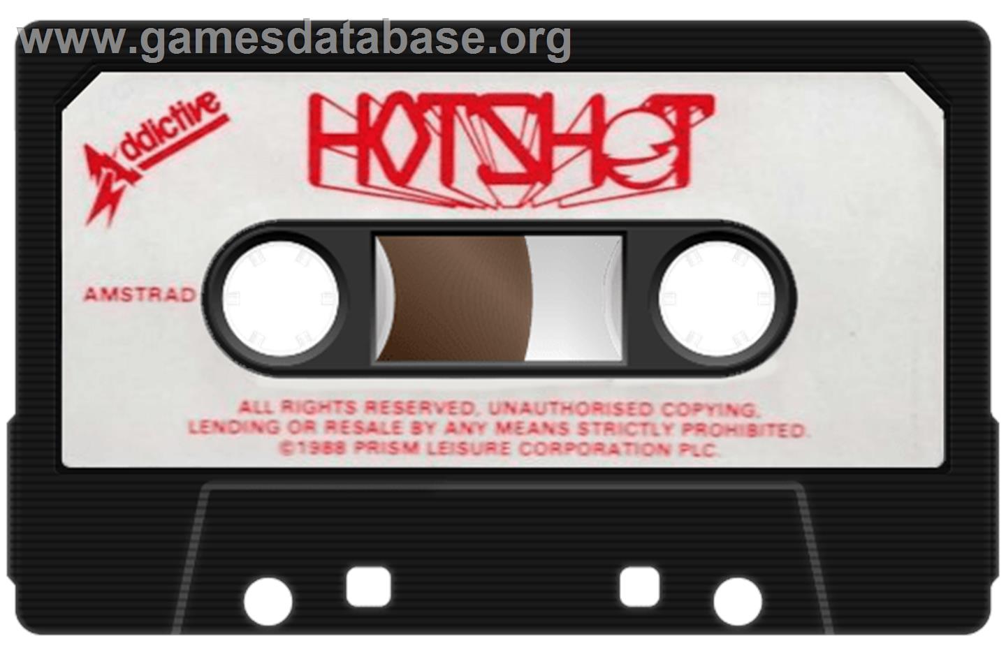 Hot Shot - Amstrad CPC - Artwork - Cartridge