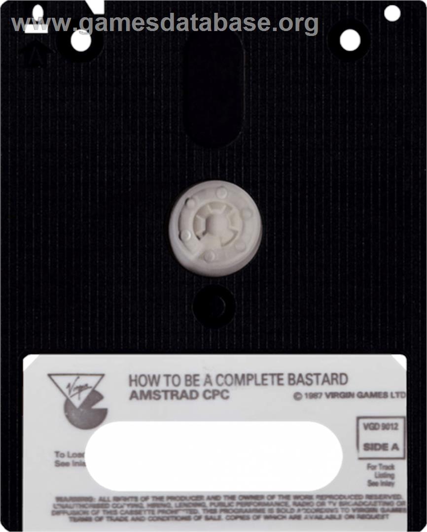 How to be a Complete Bastard - Amstrad CPC - Artwork - Cartridge