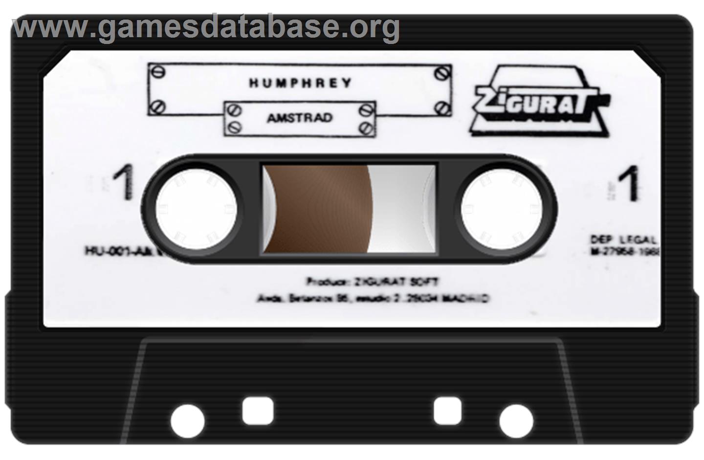 Humphrey - Amstrad CPC - Artwork - Cartridge