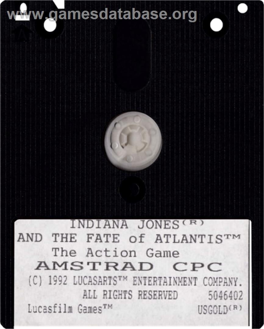 Indiana Jones and the Fate of Atlantis - Amstrad CPC - Artwork - Cartridge