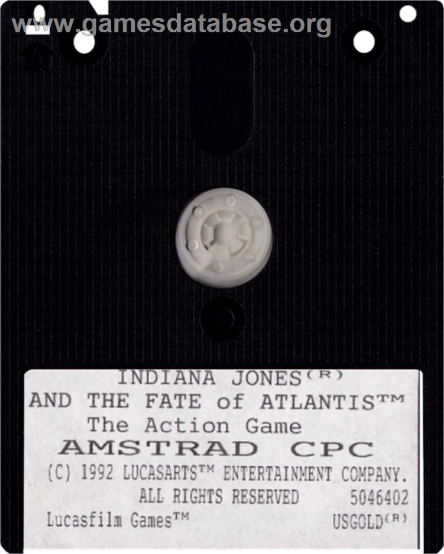 Indiana Jones and the Fate of Atlantis - The Action Game - Amstrad CPC - Artwork - Cartridge