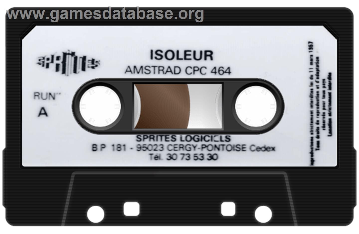 Isoleur - Amstrad CPC - Artwork - Cartridge